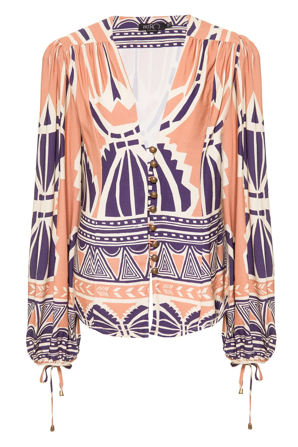 Button-Front Blouse (FINAL SALE)