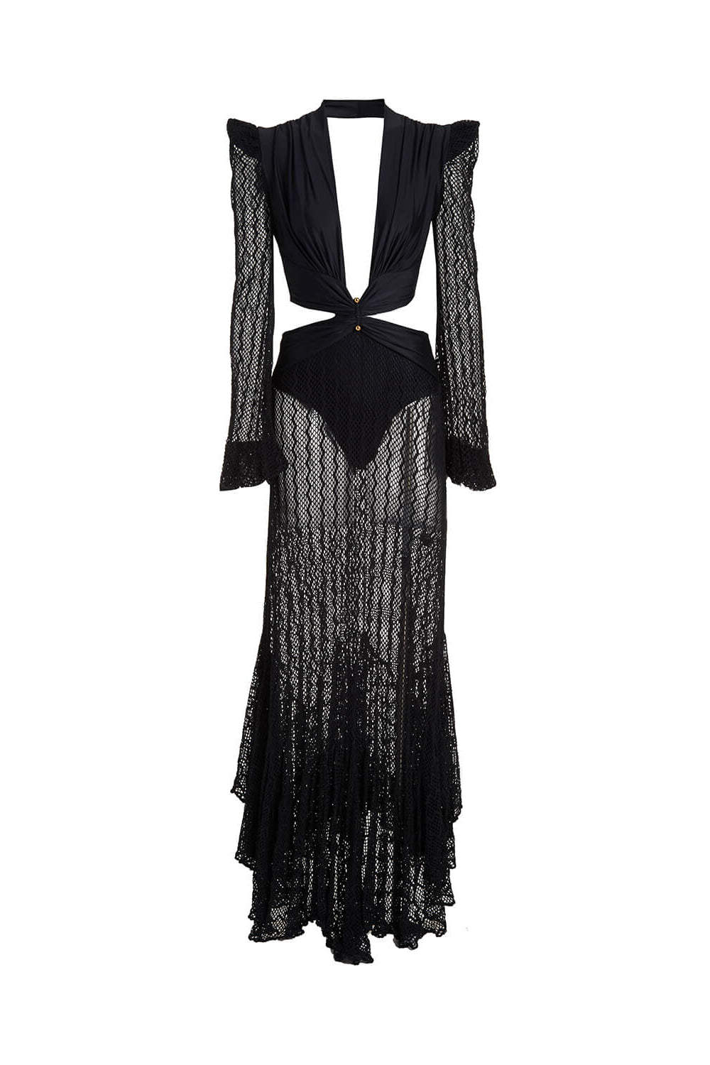 PLUNGE NETTED BEACH DRESS (EXCLUSIVE)