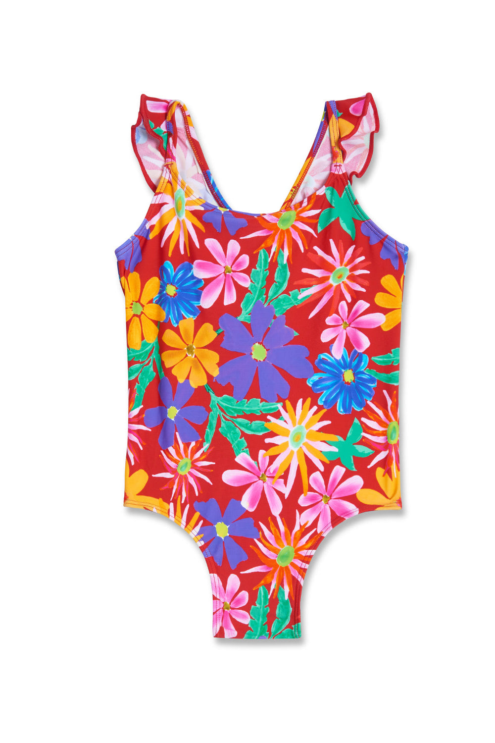 GIRLS ASTER RUFFLE SWIMSUIT (FINAL SALE)
