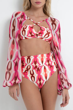 TWIST HIGH-WAIST BIKINI BOTTOM (FINAL SALE)