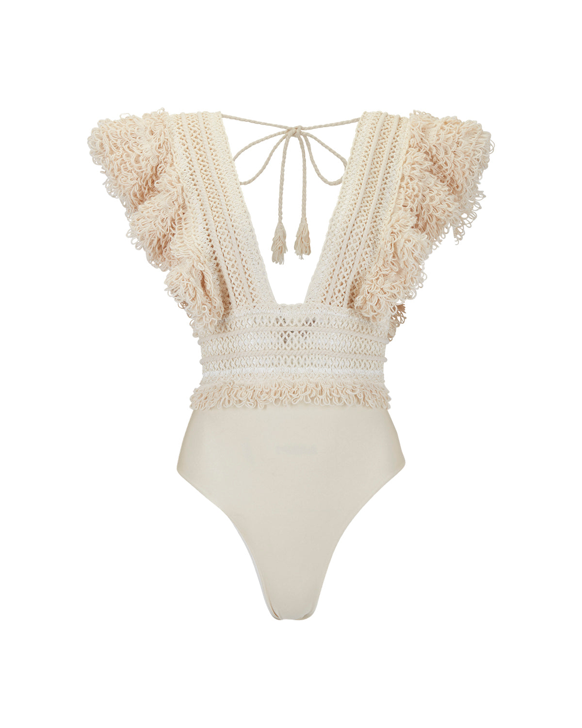 WOVEN TRIM BODYSUIT (RUNWAY)