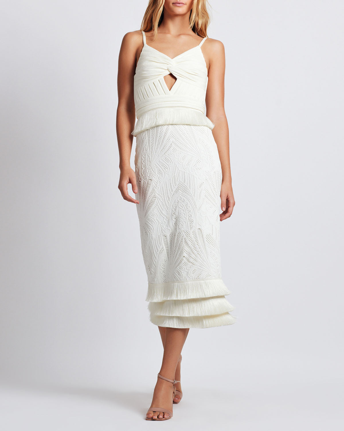 Sleeveless Lace Midi Dress (FINAL SALE)