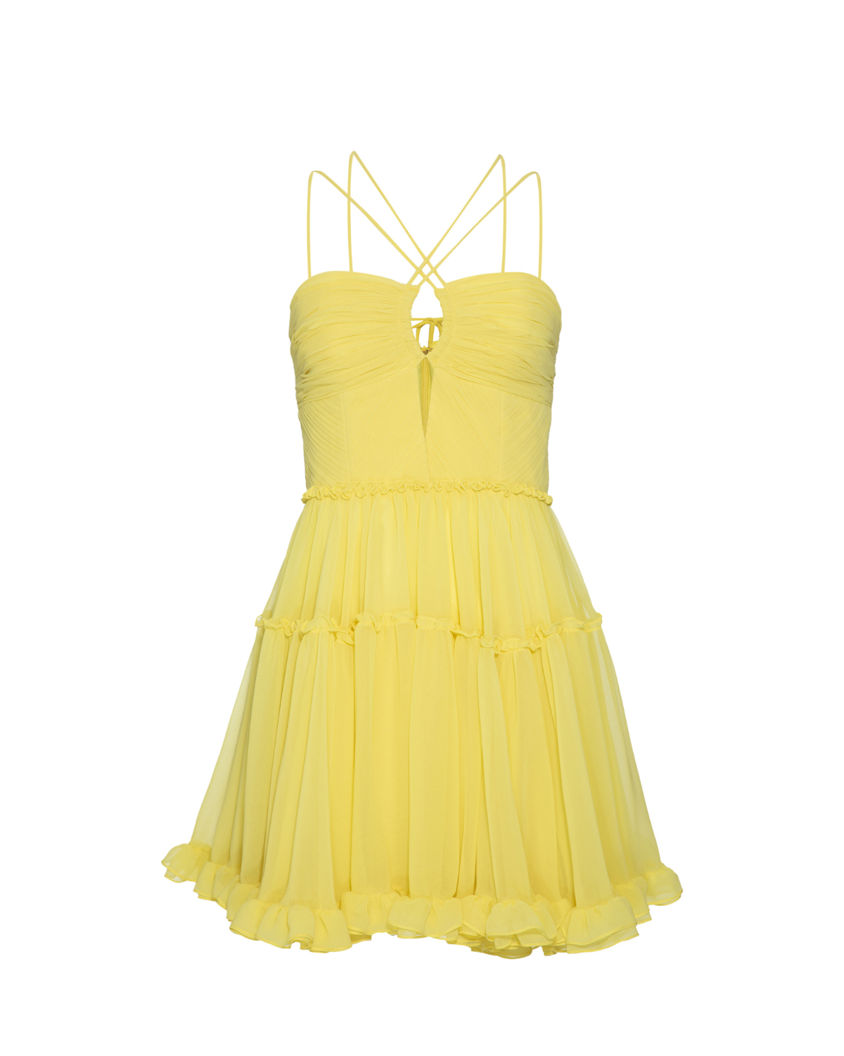 Pleated Chiffon Mini Dress (FINAL SALE)
