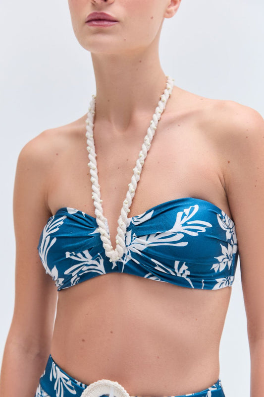 ARTICHOKE HALTERNECK BIKINI TOP