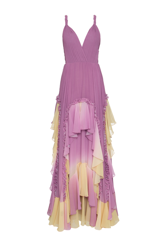 Degrade Flutter Long Dress