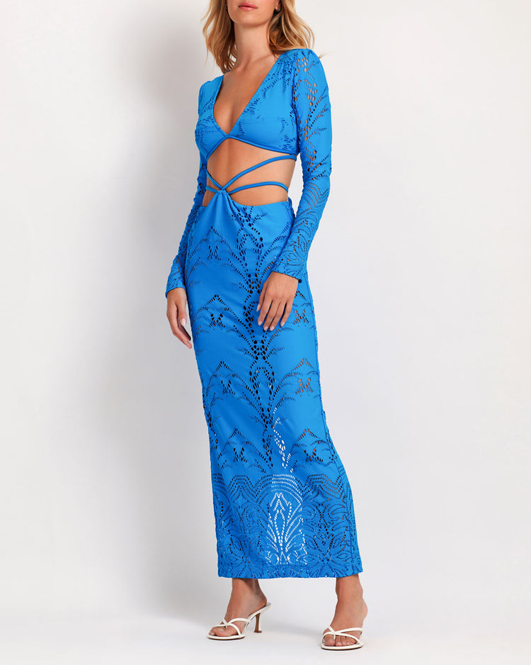 Stretch Lace Maxi Dress (FINAL SALE)