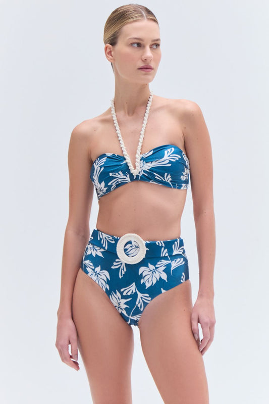 ARTICHOKE HIGH WAIST BIKINI BOTTOM