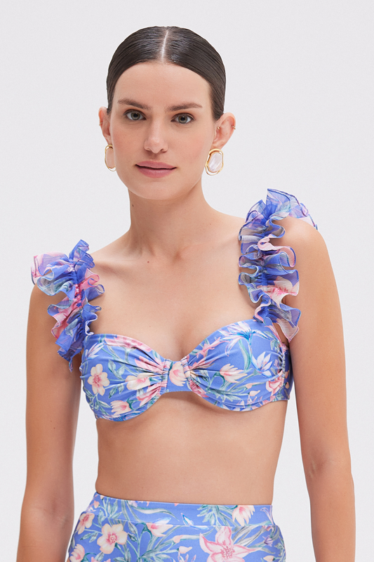 AMARYLLIS FLUTTER BIKINI TOP