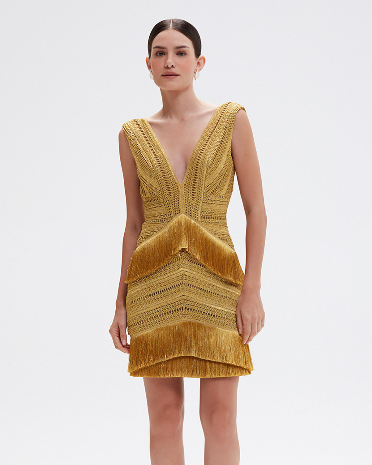 PAMPAS FRINGE MINI DRESS