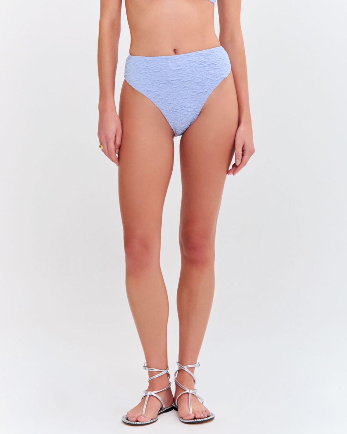 PAPILLON JACQUARD HIGH WAIST BIKINI BOTTOM