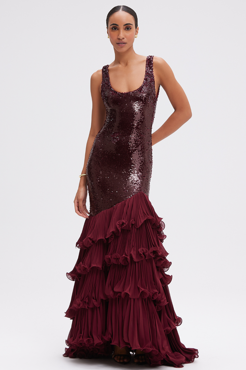 SEQUIN DROP WAIST GOWN (RUNWAY) – PatBO