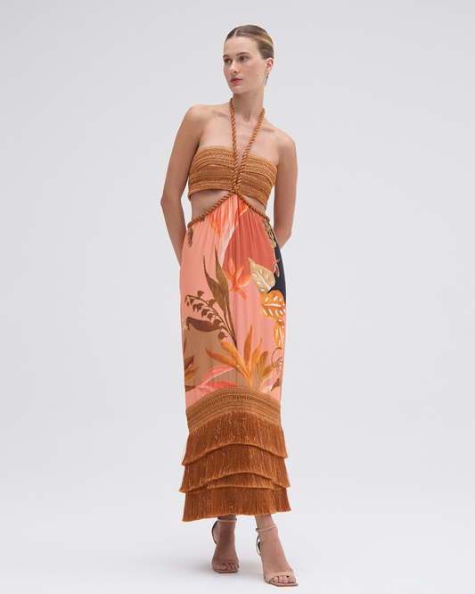 BANANIER CUT OUT MIDI DRESS