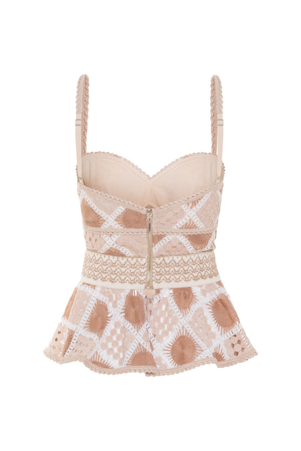 BOSSA CROCHET PEPLUM TOP