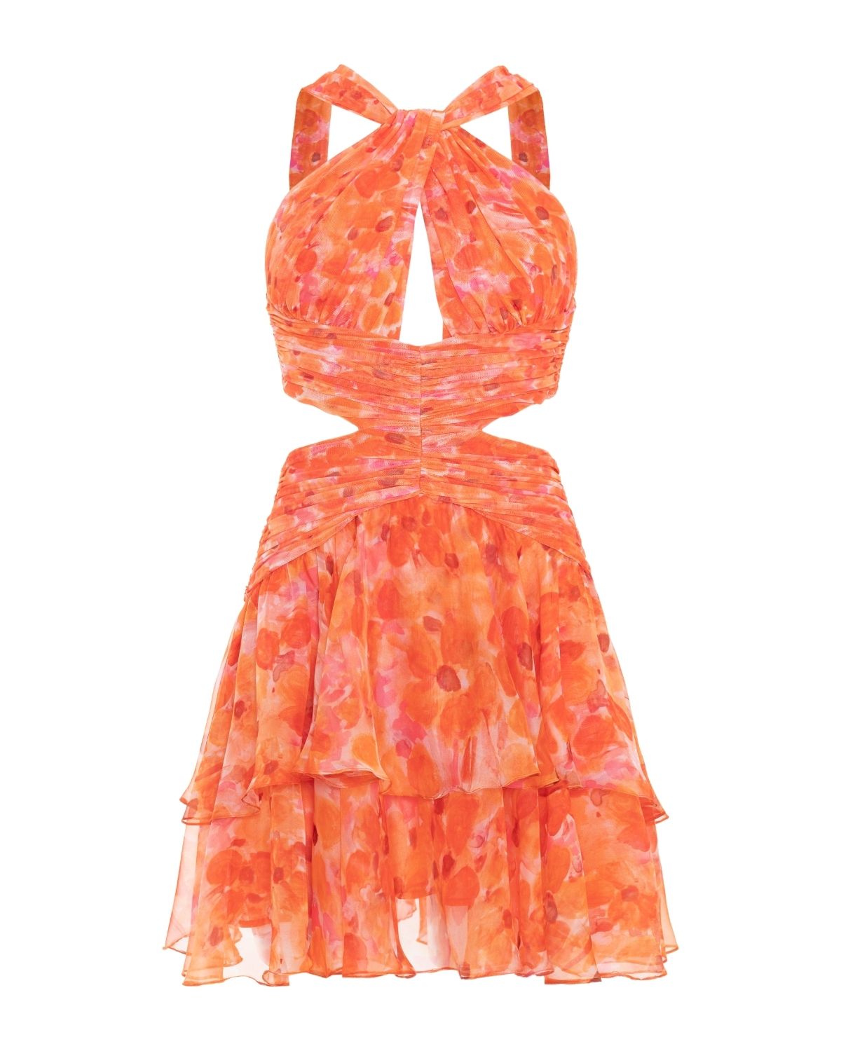 MYOSOTIS HALTERNECK MINI DRESS