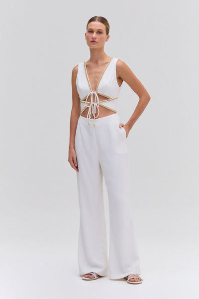 papier/パピエ/Jump suit CHAIN EMBELLISHED JUMPSUIT – PatBO