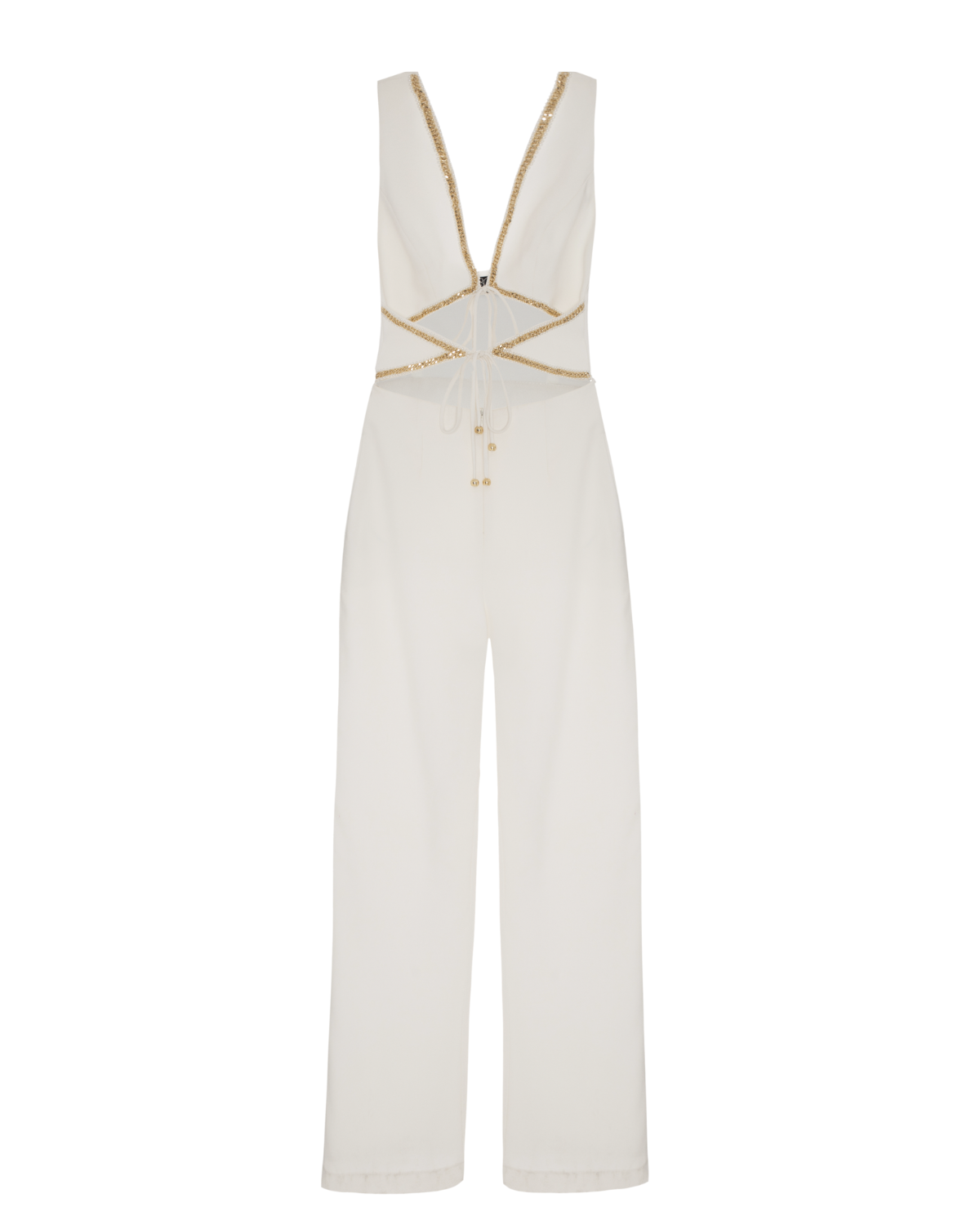 CHAIN EMBELLISHED JUMPSUIT