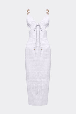 GAVEA MESH CUT OUT MIDI DRESS