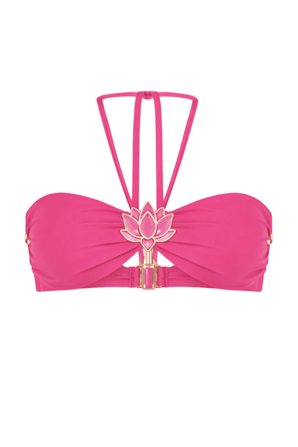 AURORA LYCRA LOTUS BUCKLE BIKINI TOP