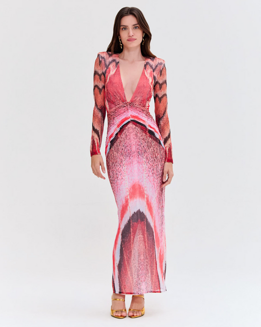 PAPILLON TULLE LONG DRESS