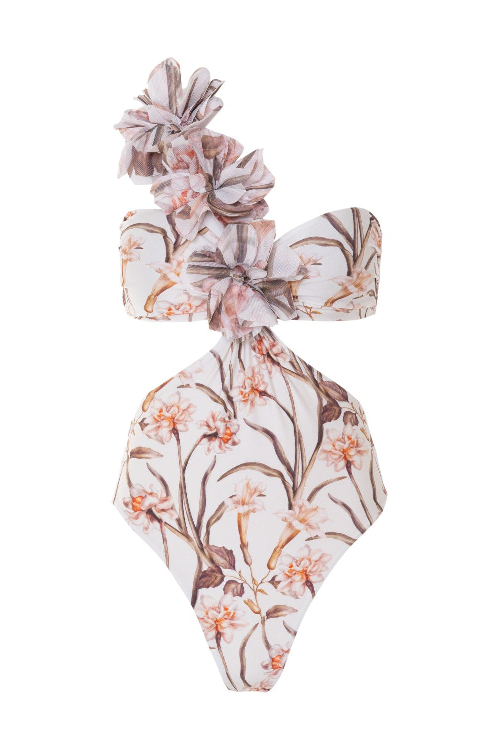 BOTANIC RETRO FLOWER APPLIQUE ONE PIECE