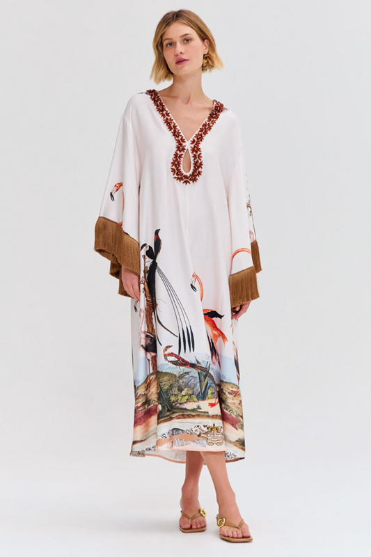 PARADISE LAND MAXI CAFTAN
