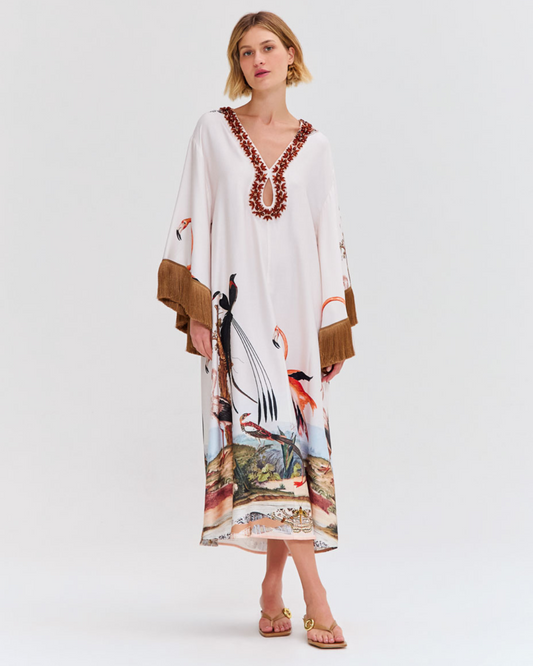 PARADISE LAND MAXI CAFTAN