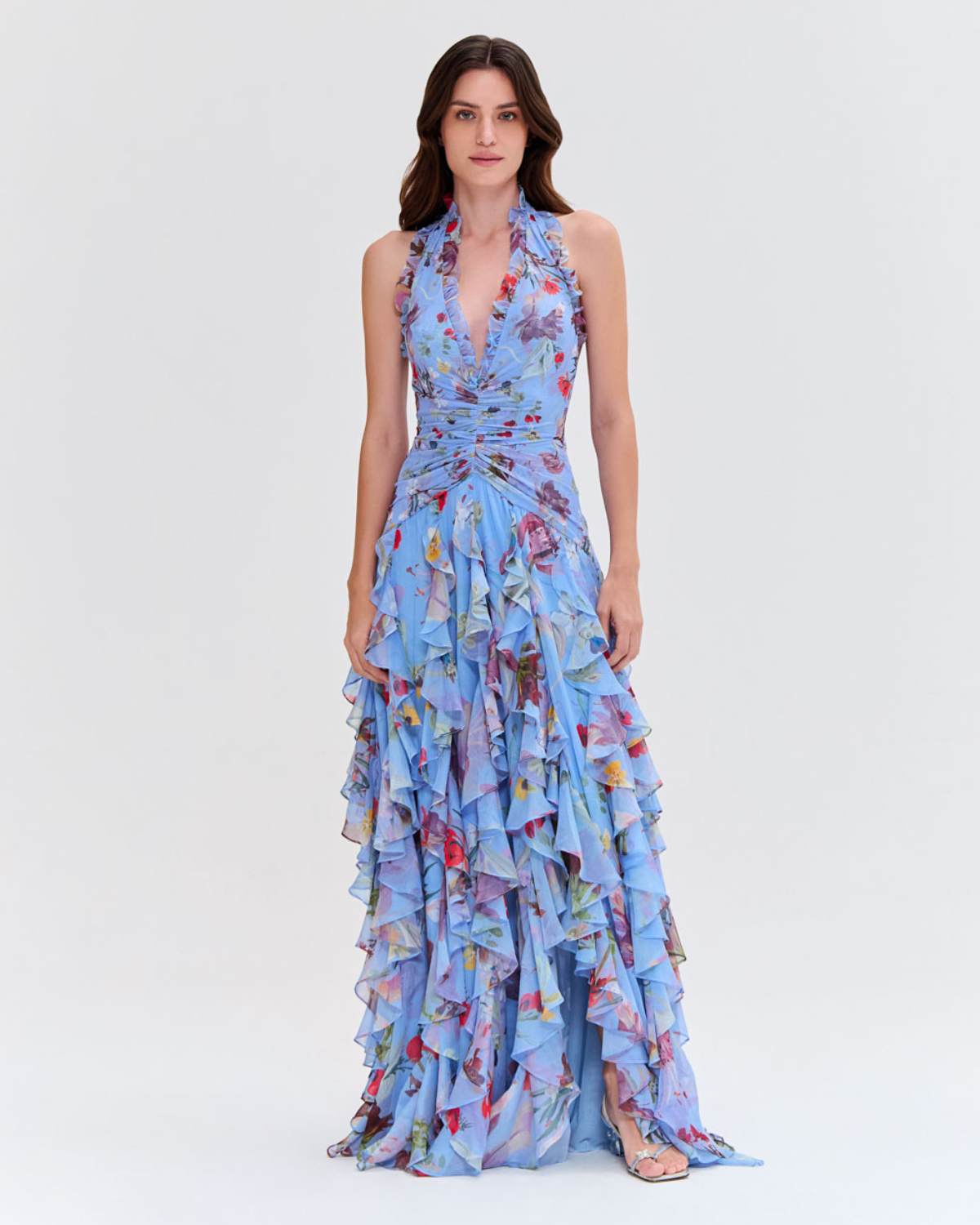 LILY FLOWER FLUTTER GOWN