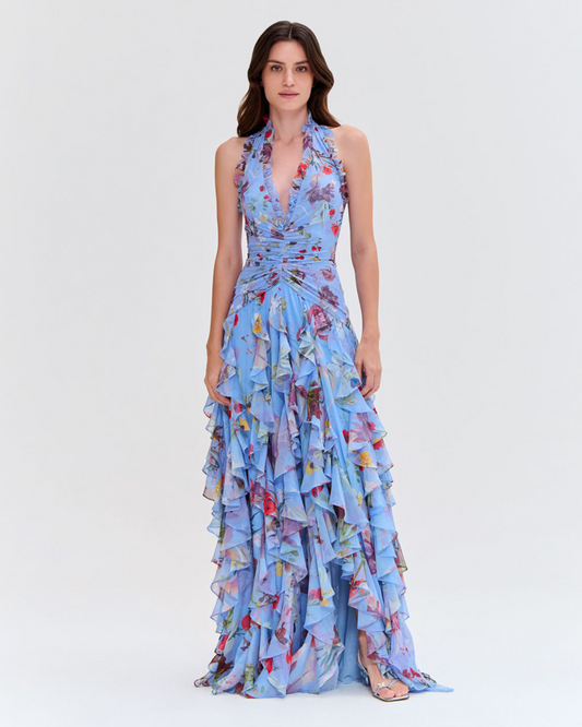 LILY FLOWER FLUTTER GOWN