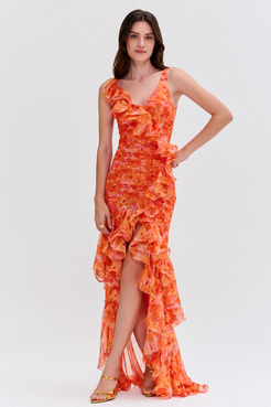 MYOSOTIS FLUTTER GOWN