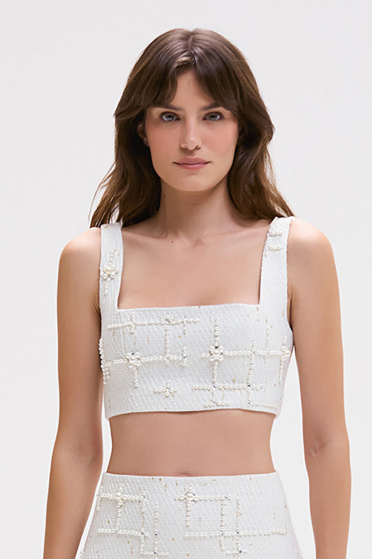 PEARL TWEED TOP
