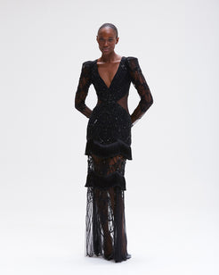 Gossamer Fringe Maxi Dress