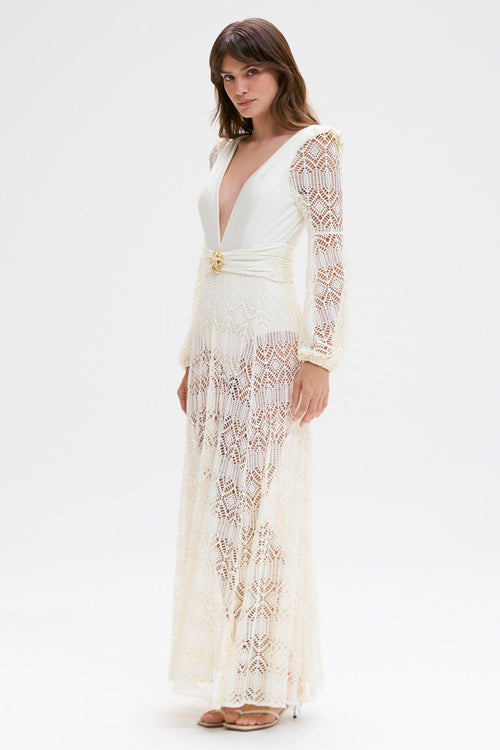 Patbo | Plunge Beach Dress | M | White Patbo | Plunge Beach Dress | M | White
