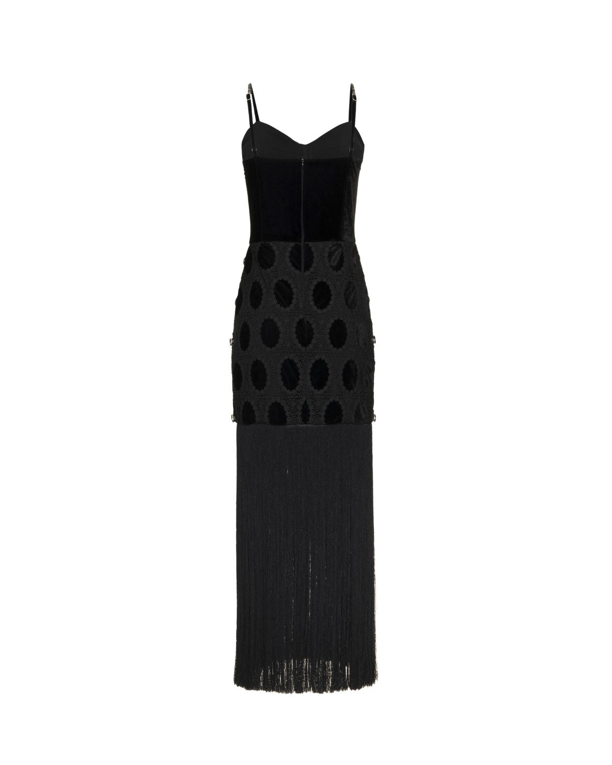 BEADED VELVET LACE MAXI DRESS (EXCLUSIVE)