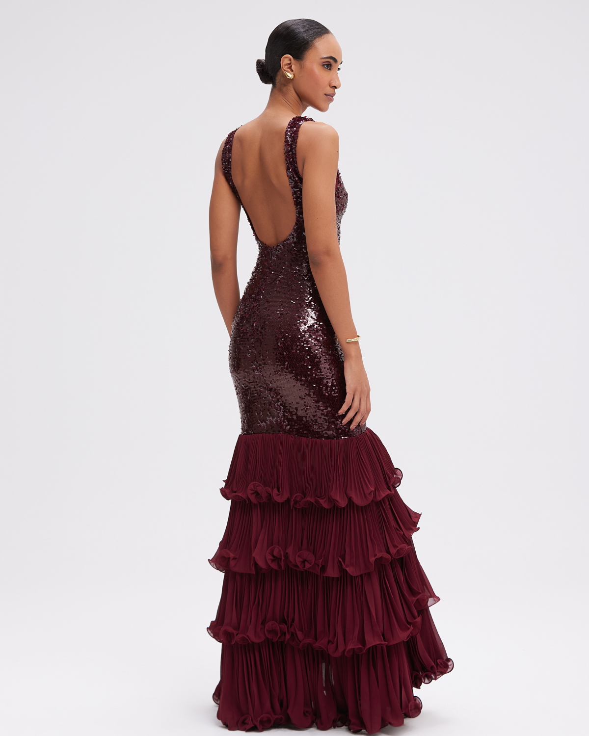 SEQUIN DROP WAIST GOWN (RUNWAY)