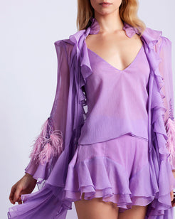Chiffon Ruffle Shorts