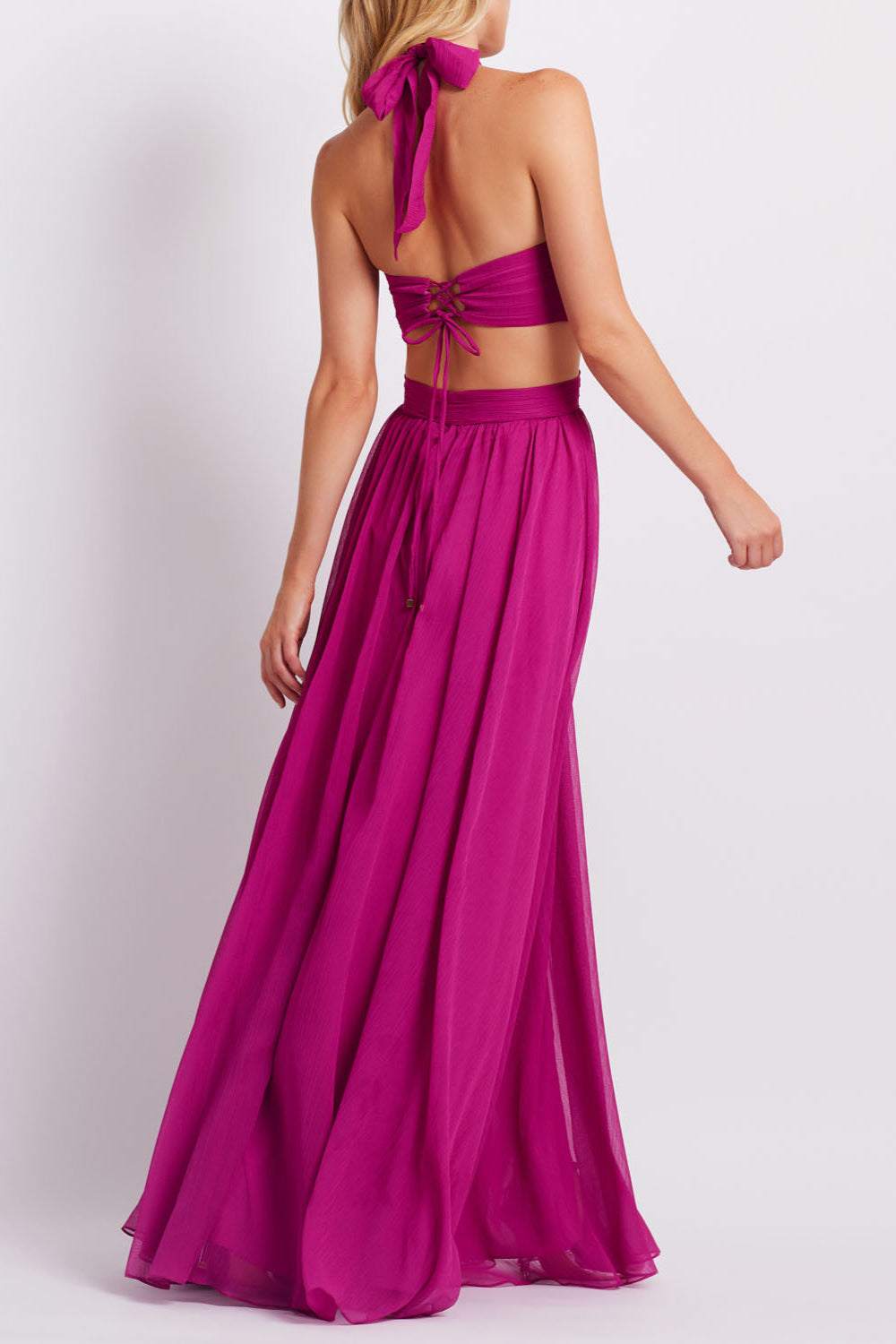 Cut-Out Halterneck Maxi Dress (FINAL SALE)