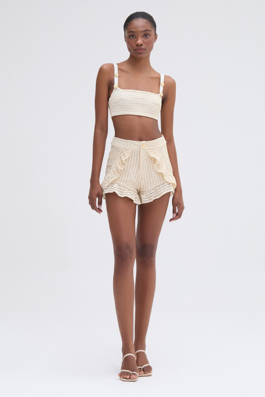 METALLIC KNIT TOP