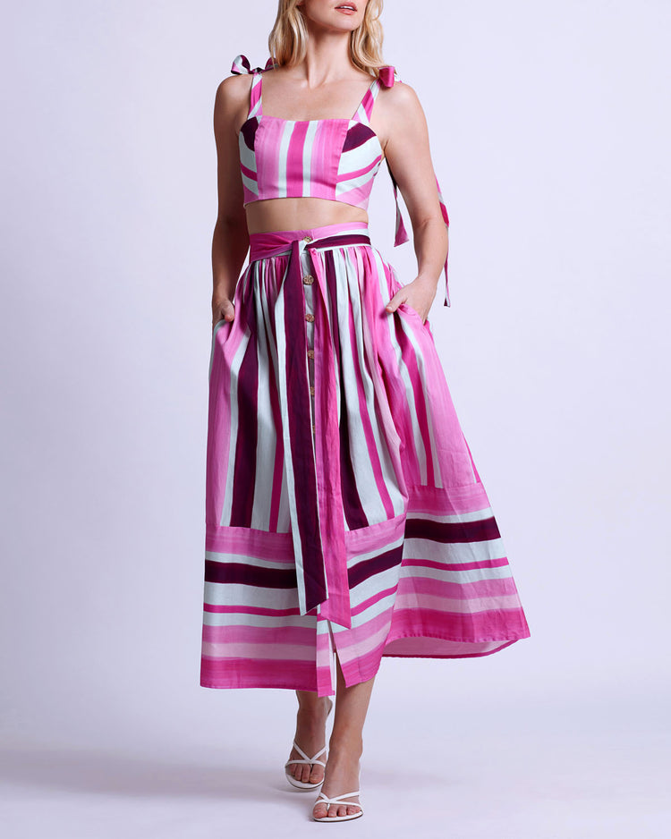 PREORDER: Listra Cotton Midi Skirt