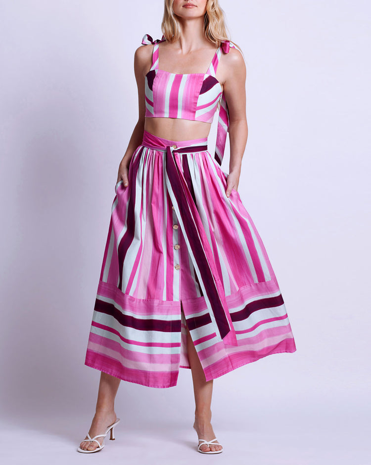 PREORDER: Listra Cotton Midi Skirt