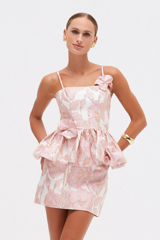 PETAL JACQUARD SKIRT