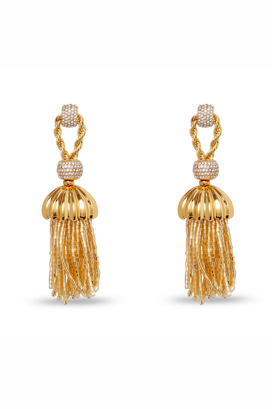 CHATEAU ROPE TASSEL EARRINGS