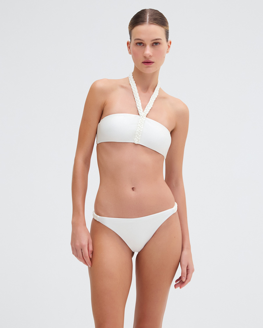 PATBO X CAMILA COELHO JERSEY SANDS BRAIDED BIKINI BOTTOM