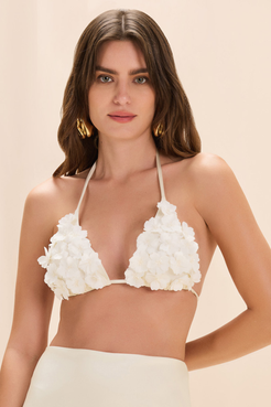 SUNSTONE LYCRA LACE BIKINI TOP