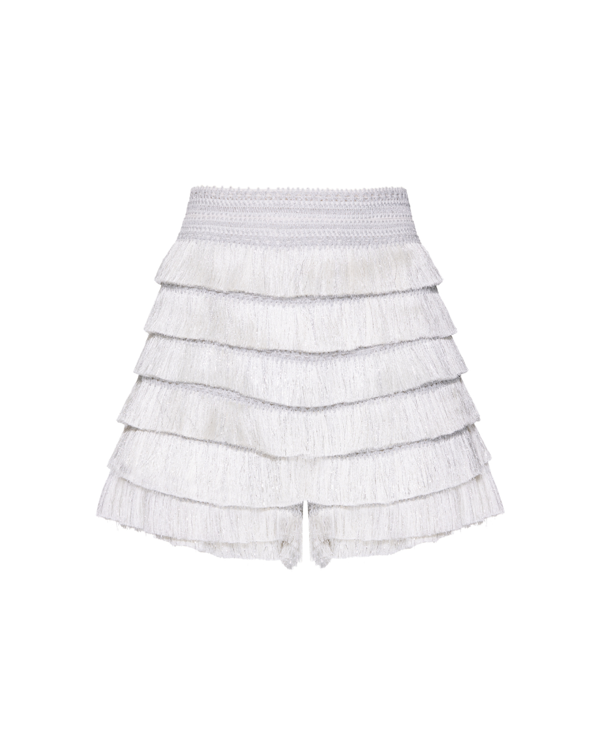 Metallic Fringe Shorts