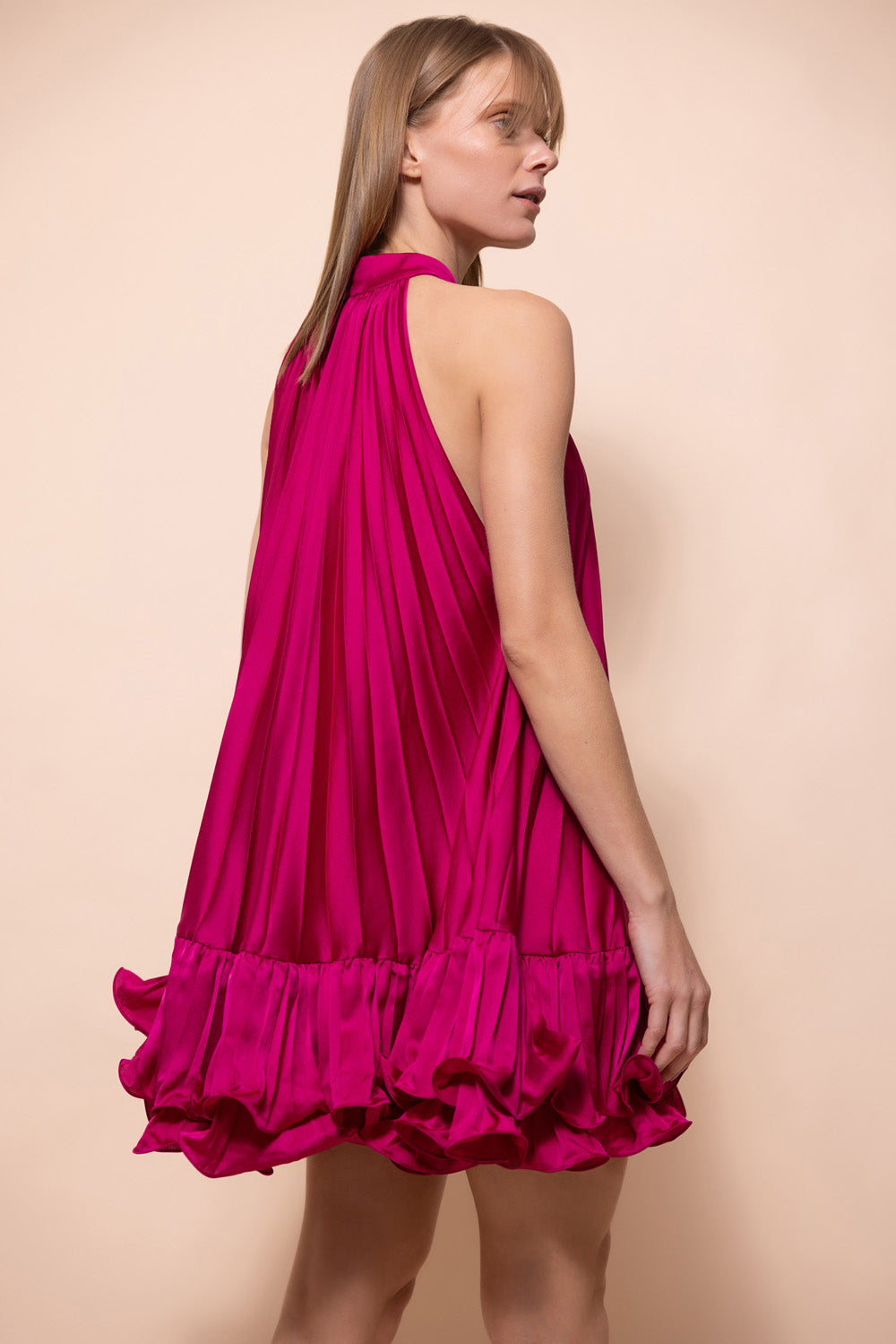 LIZA SATIN MINI DRESS