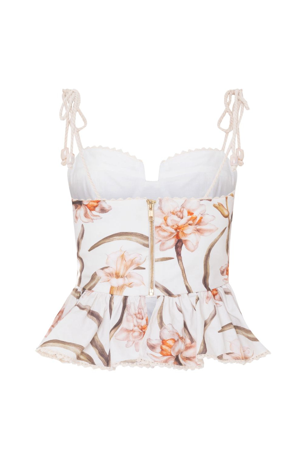 BOTANIC RETRO PEPLUM TOP