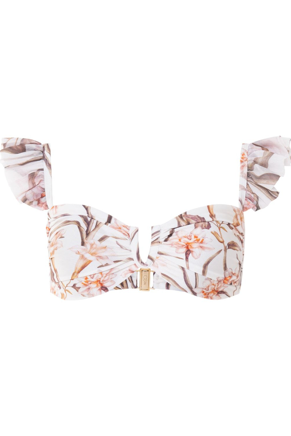 BOTANIC RETRO FLUTTER BIKINI TOP