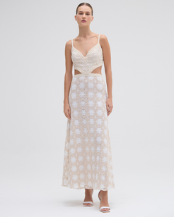 NATURAL CROCHET DRESS