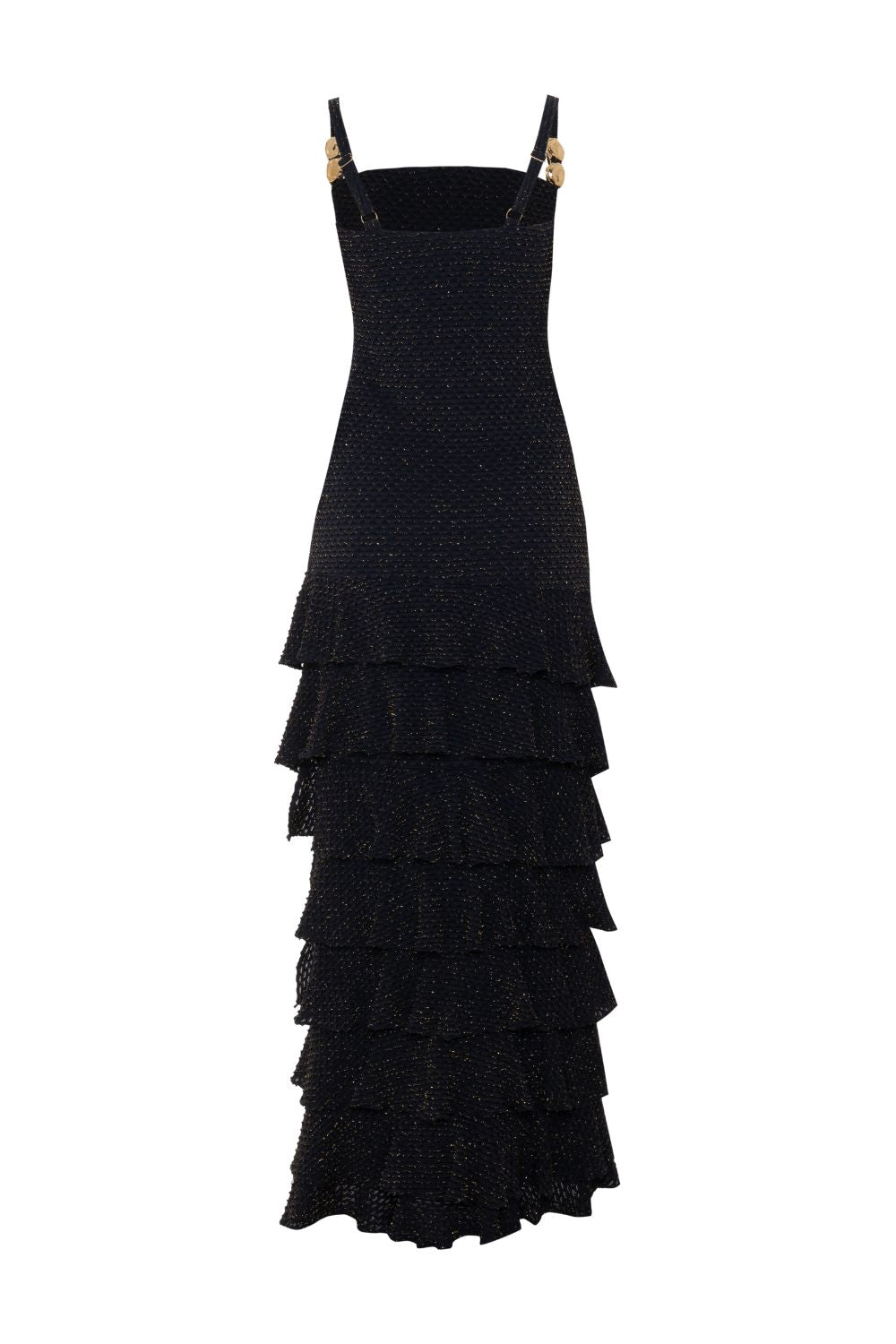 GAVEA MESH FLUTTER MIDI DRESS
