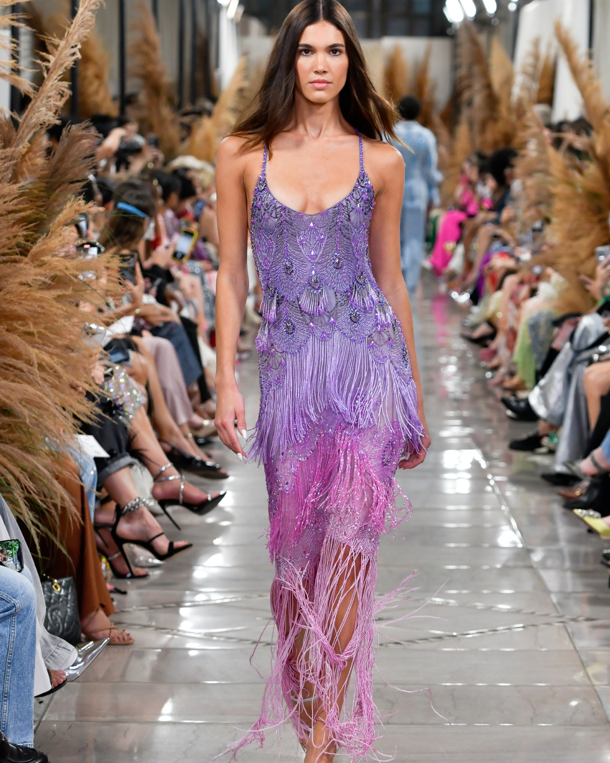PREORDER: Hand-Beaded Ombre Gown